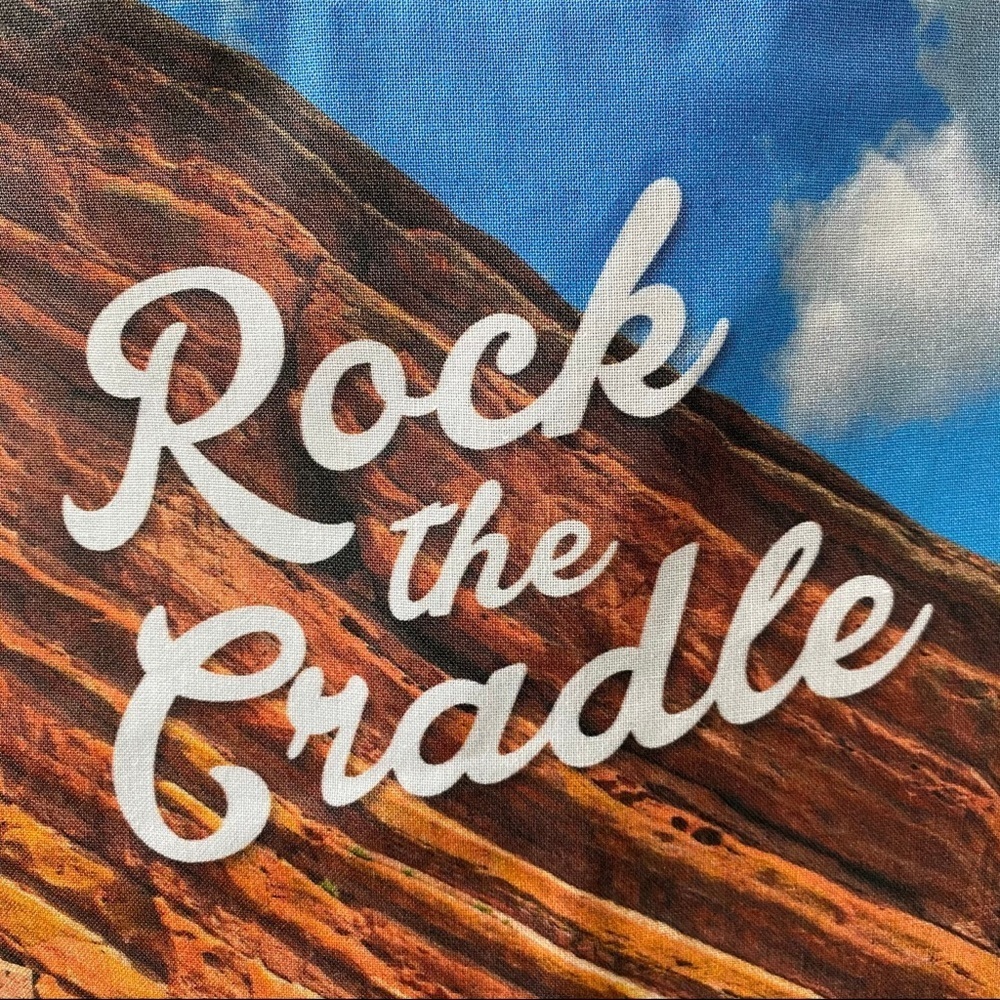 Red Rocks Amphitheater Baby Bib - Picture 4 of 8